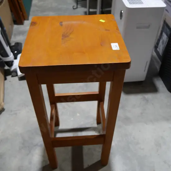 Wooden barstool