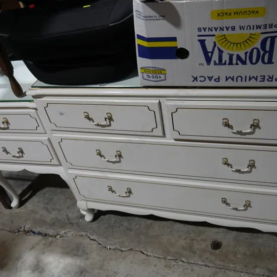 Chest of drawers and bedside