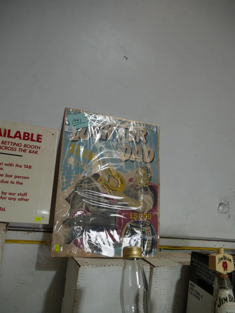 Luck for dad sign Image 1++