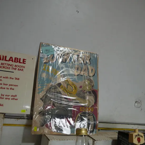 Luck for dad sign