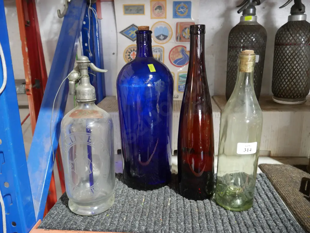 Glass bottles and soda siphon Image 1++