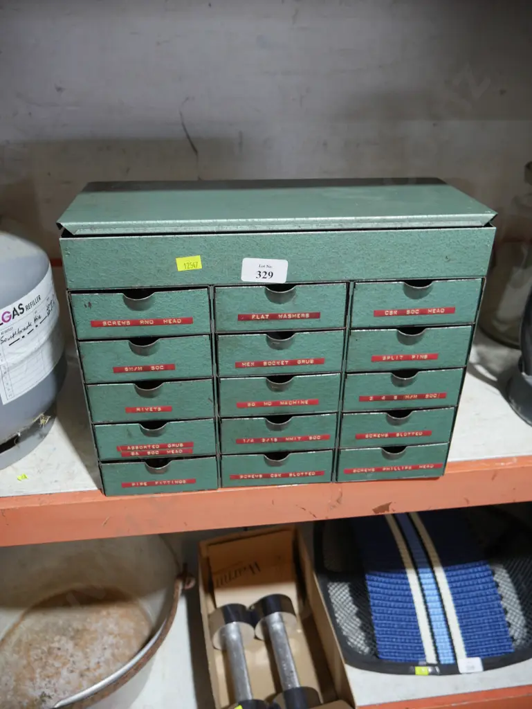 Metal organiser and contents Image 1++