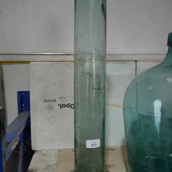 Tall glass vase