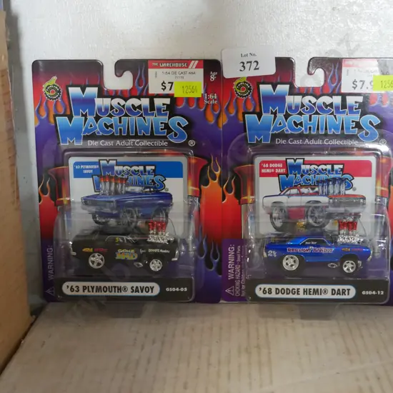 Two muscle machines model cars