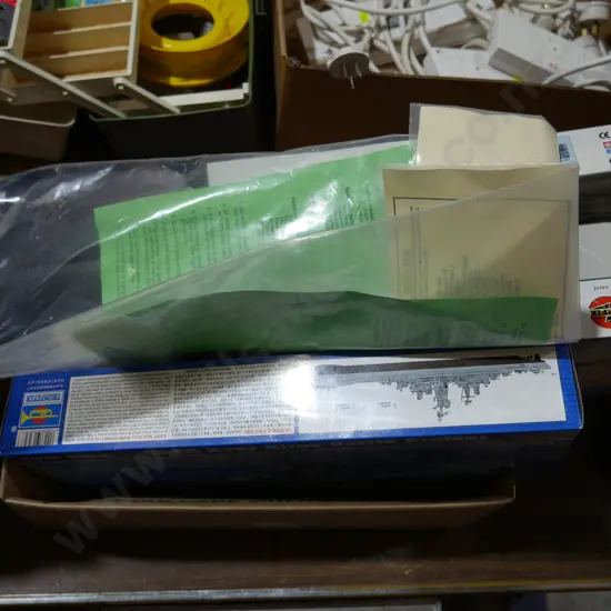 Assorted kitset ship models