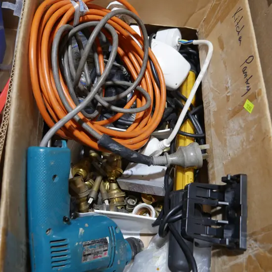 Power drill, light fittings etc