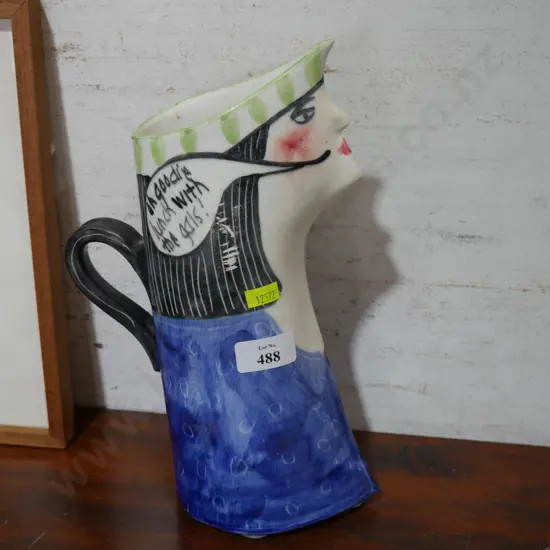 Laughing fish NZ lady jug