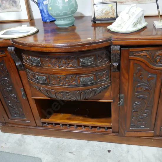 Antique carved sideboard