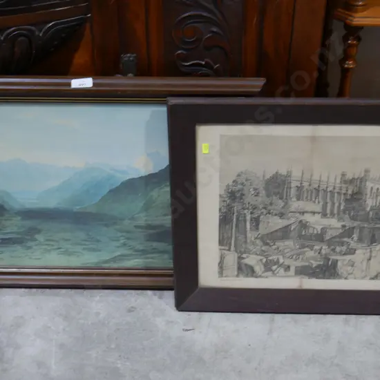 2 framed prints