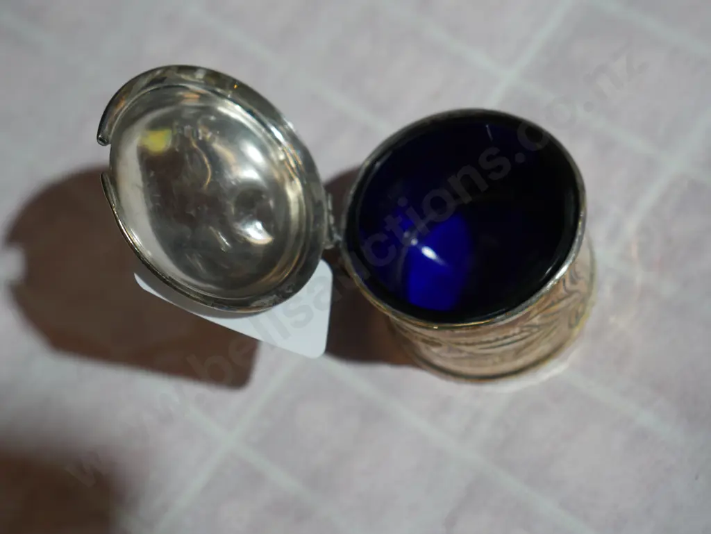 Stirling silver mustard pot Image 1++