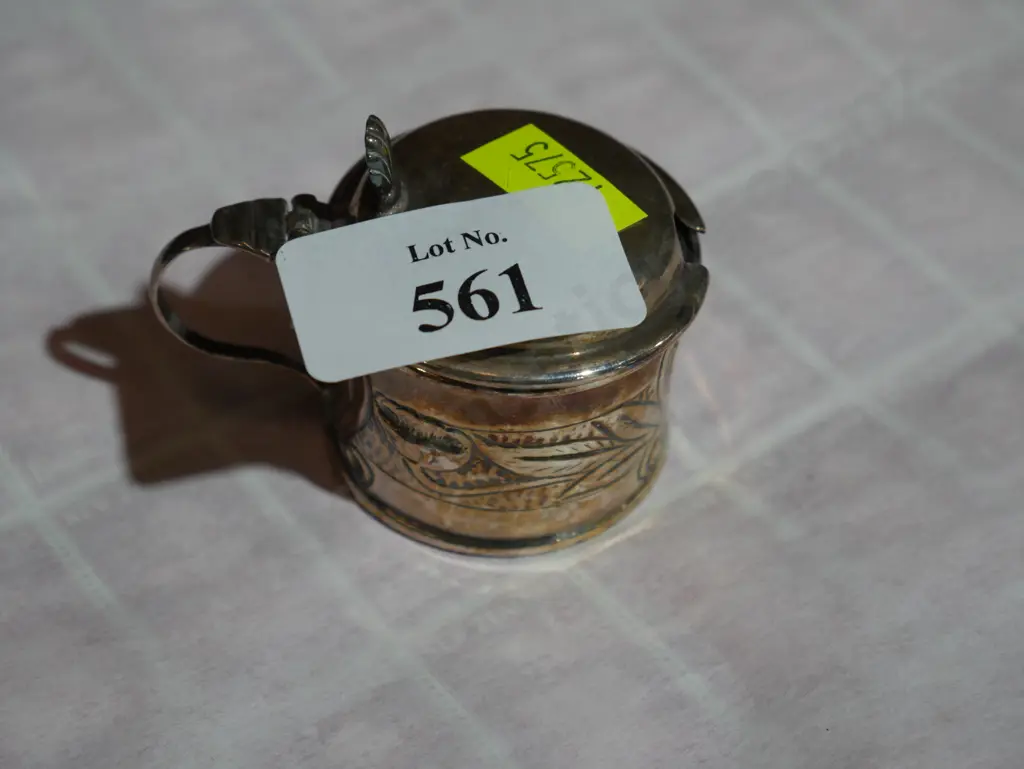 Stirling silver mustard pot Image 1++