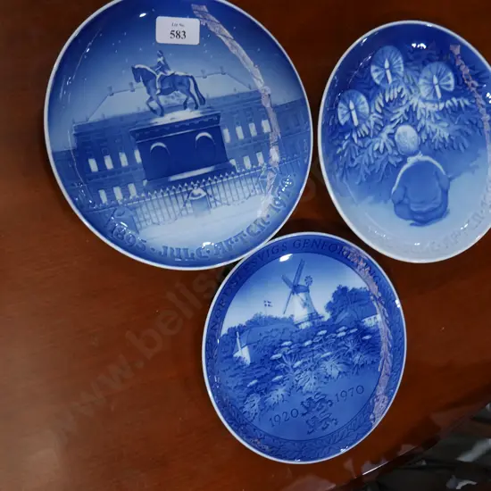 3 Copenhagen collector plates