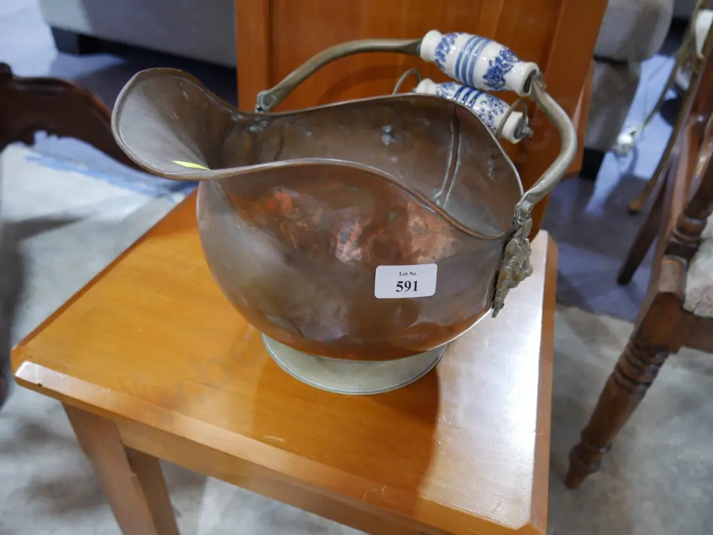 Copper coal scuttle Image 1++