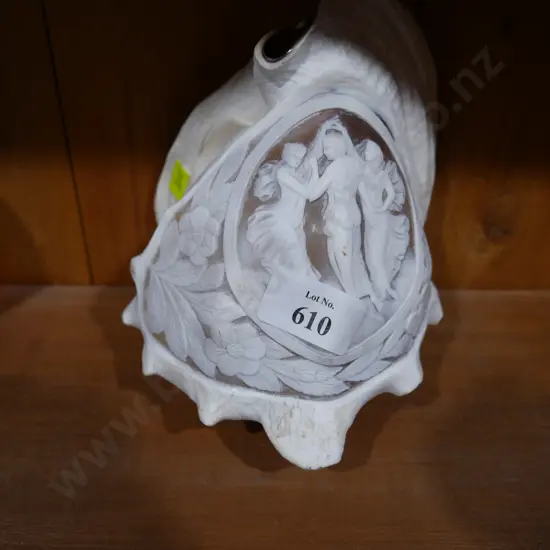 Carved seashell