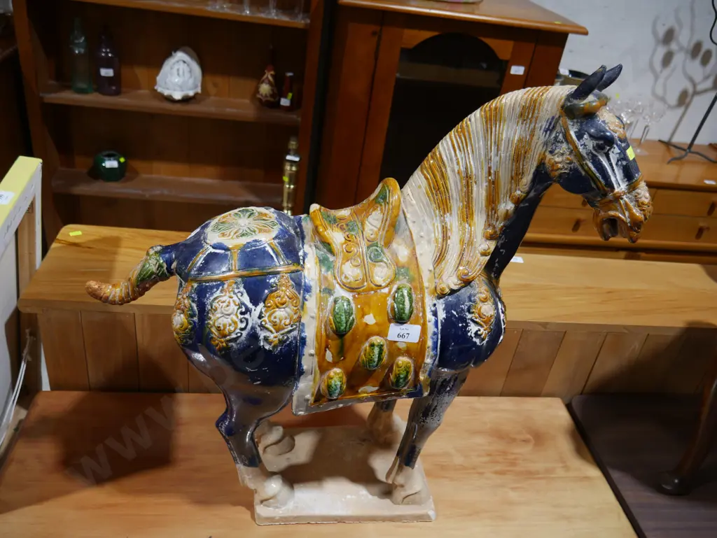 Glazed ceramic horse Image 1++