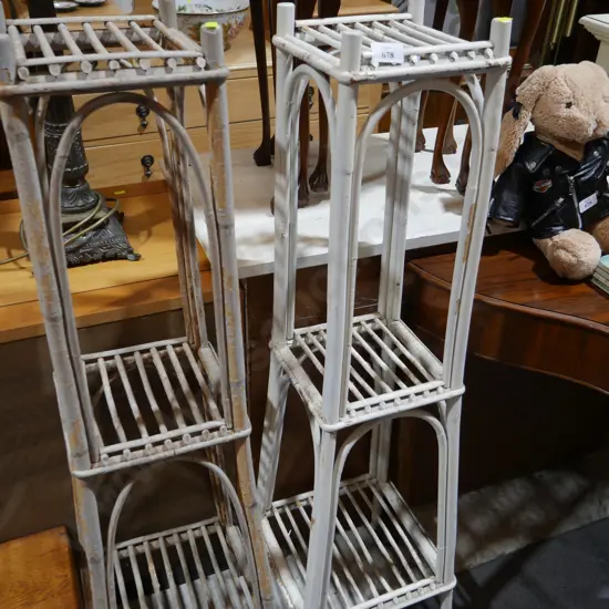 Three tier cane plant stands