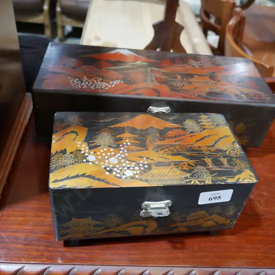 Oriental jewellery boxes