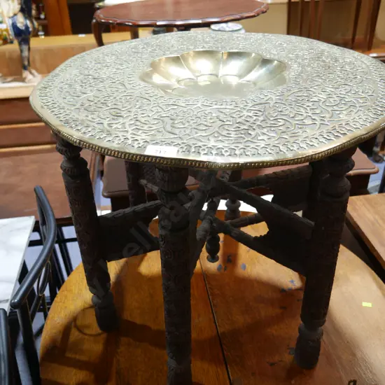 Brass tray table