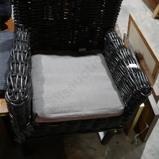 Black cane chair