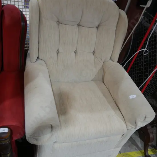 Cream armchair