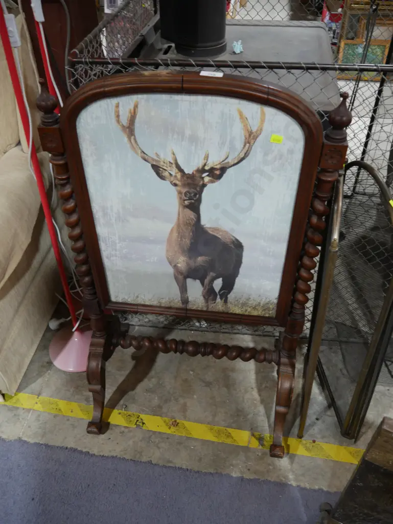 Stag picture fire screen Image 1++