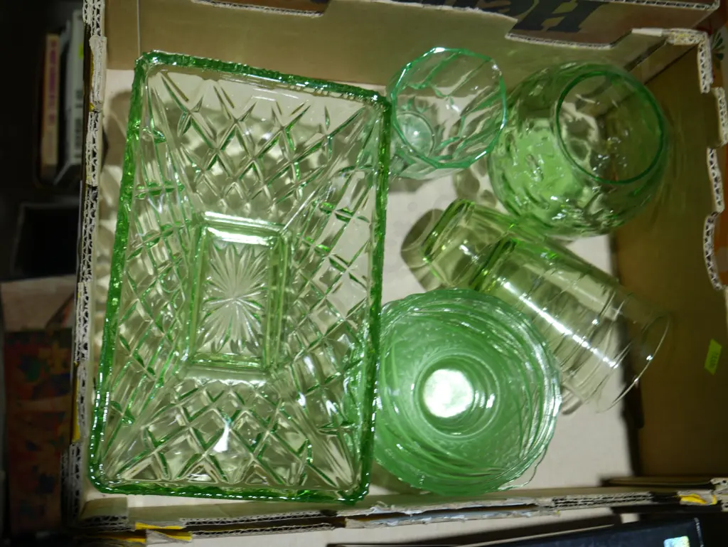 Green glassware Image 1++