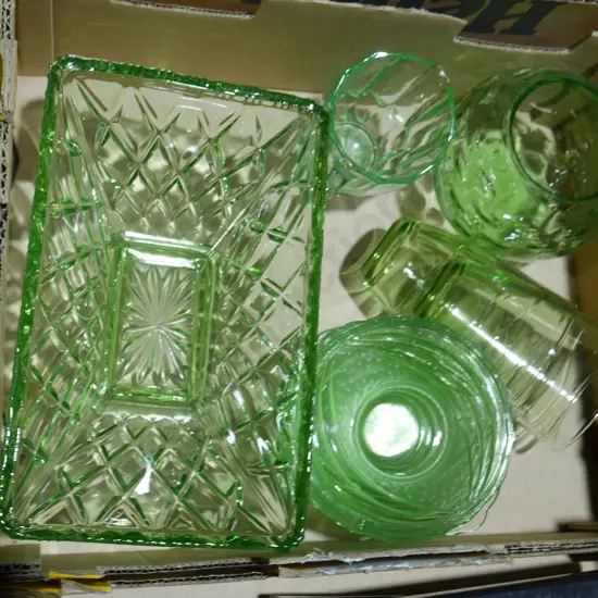 Green glassware