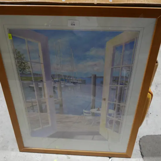 Artwork and old suitcase