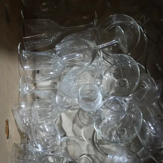 Box of glassware