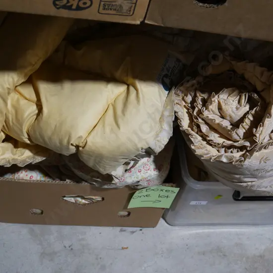 2 boxes of bedding