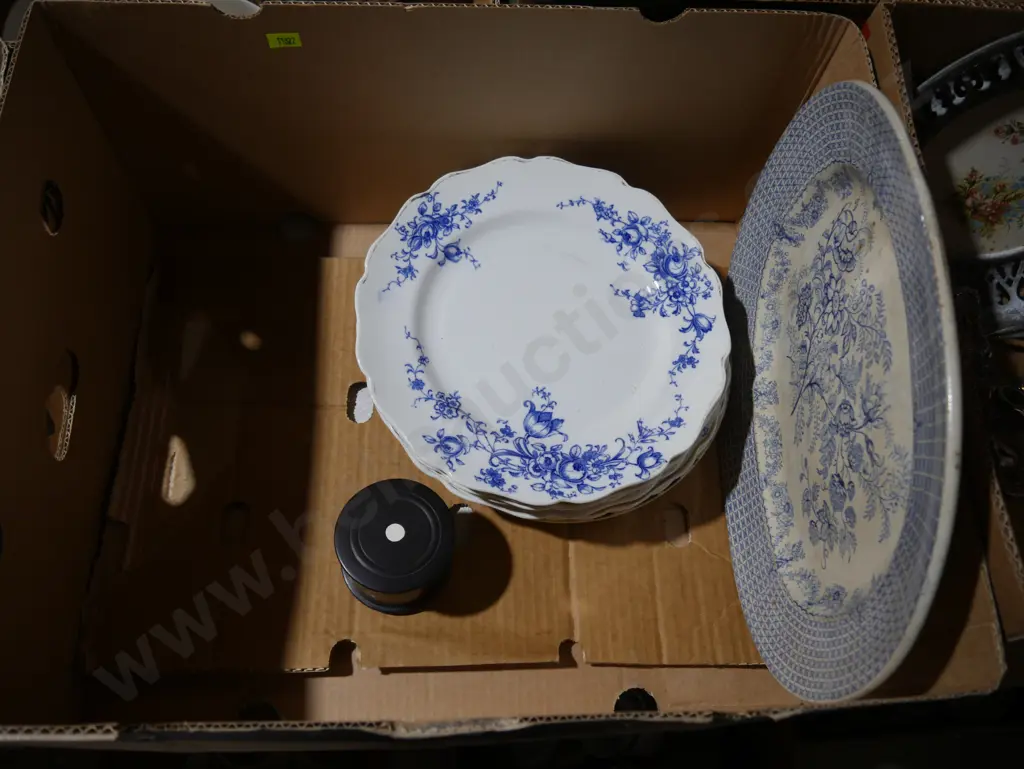 Blue and white plates Image 1++