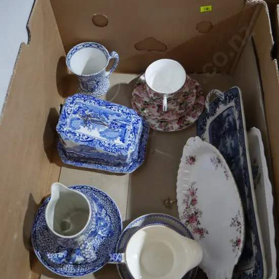 Blue and white china etc