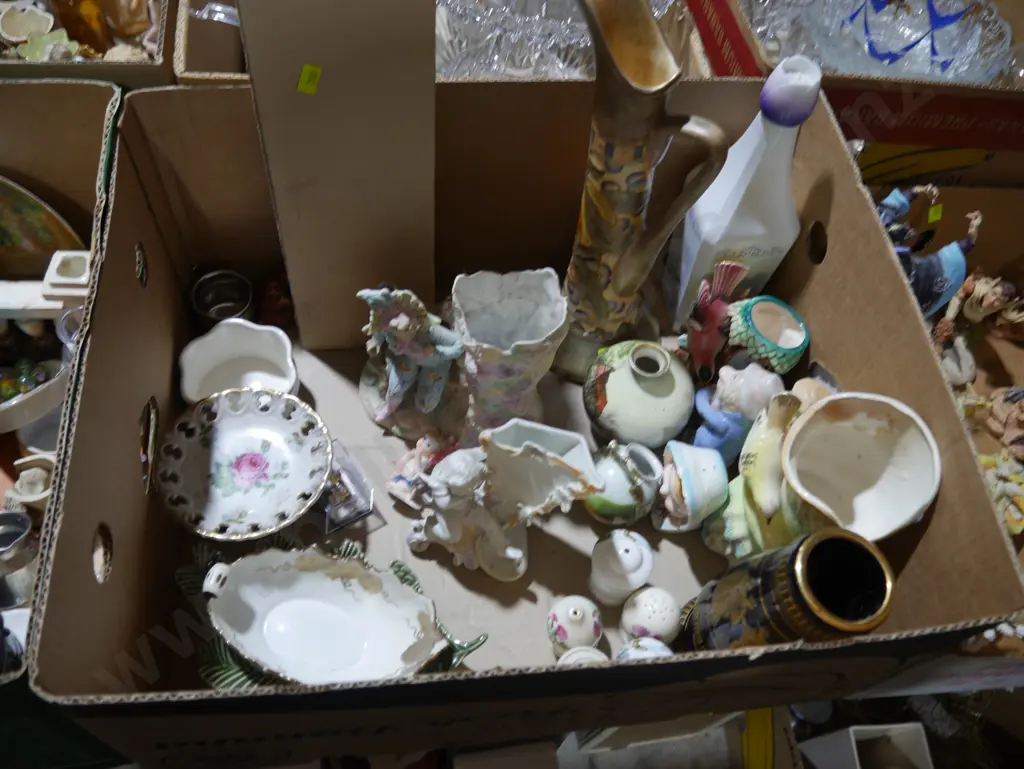 Three boxes of ornaments etc Image 1++