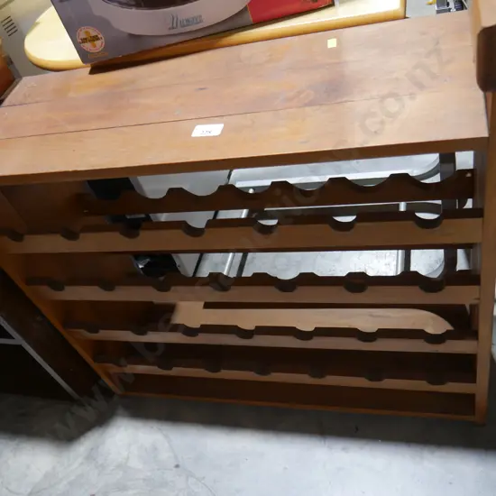 Wooden wine rack