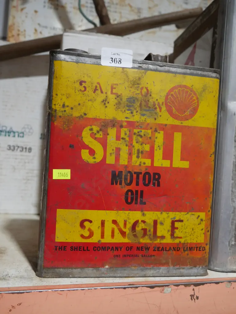 Shell motor oil tin Image 1++