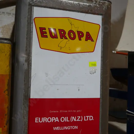 Europa oil tin