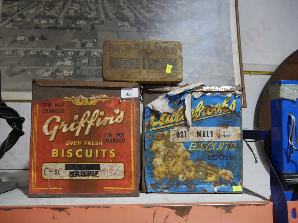 Biscuit tins etc Image 1++