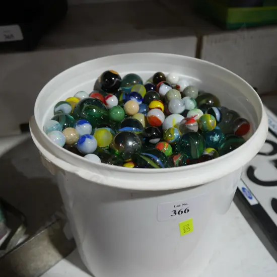 Bucket of marbles