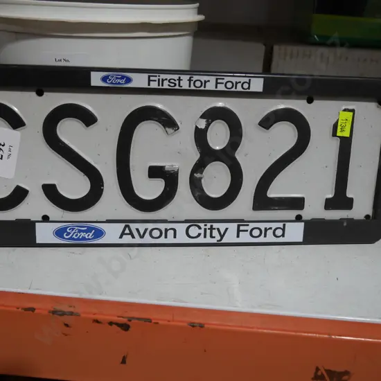 Number plates