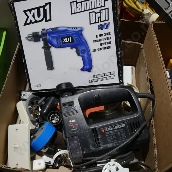 Hammer drill, power plugs etc