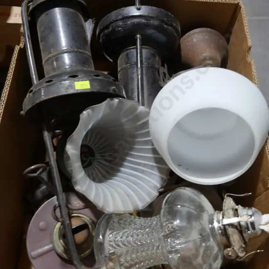 Light shades, lantern parts etc