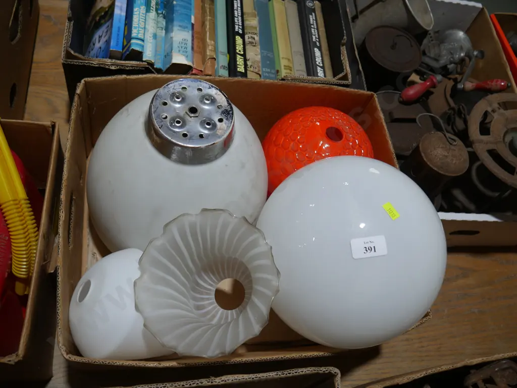 Assorted glass light shades Image 1++