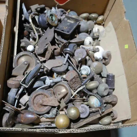 Metal door knobs etc