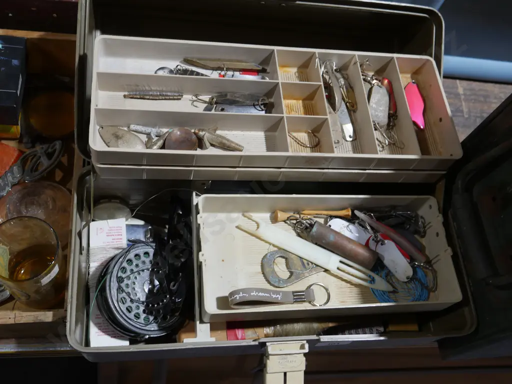 Tackle box and contents Image 1++