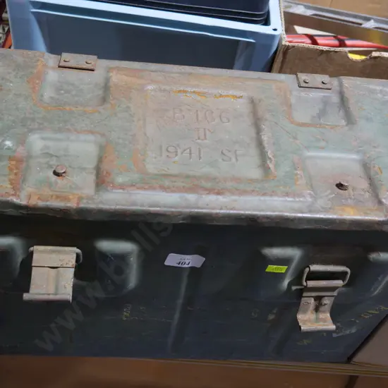 Large ammo box and contents