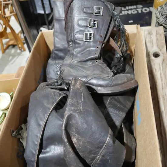 Leather jackets and boots