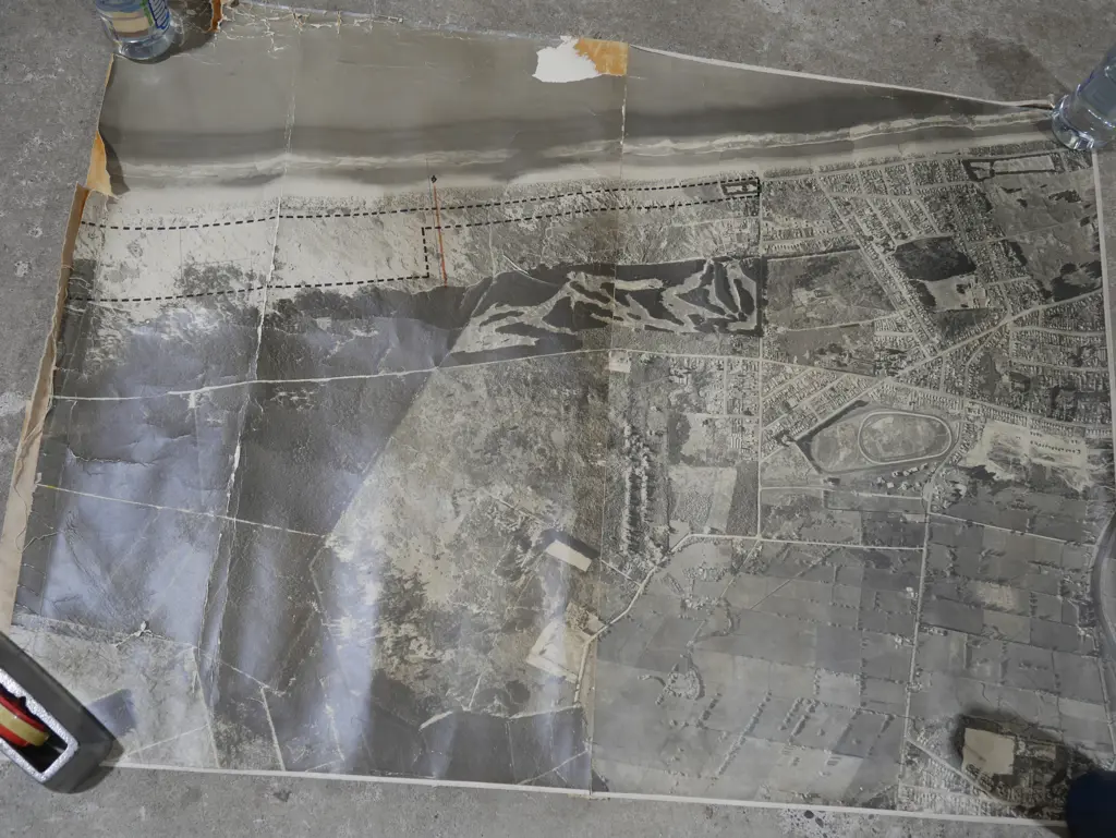 Aerial photo of North beach 1955 Image 1++