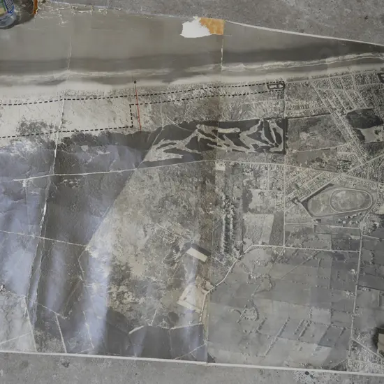 Aerial photo of North beach 1955