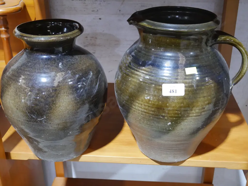 Pottery vase and jug Image 1++