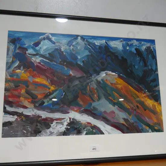 Framed painting